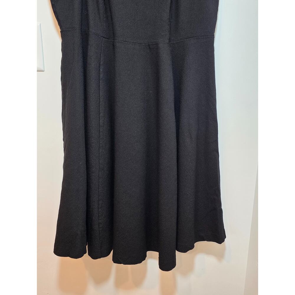 Torrid Classic Black Midi Dress size 18 2X Sleeveless Halter Stretch Skater LBD - Picture 3 of 8
